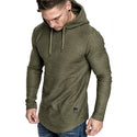 Men Casual Long Sleeve Slim Tops Hoodie