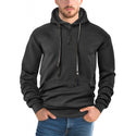 Men Pullover Solid Color Casual Sports Loose Long Sleeve Hooded Sweater