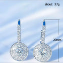 Fashionable Women Over Earrings Studded With Zircon