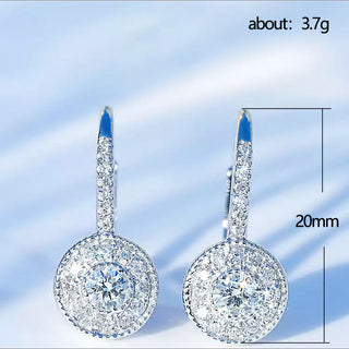 Fashionable Women Over Earrings Studded With Zircon