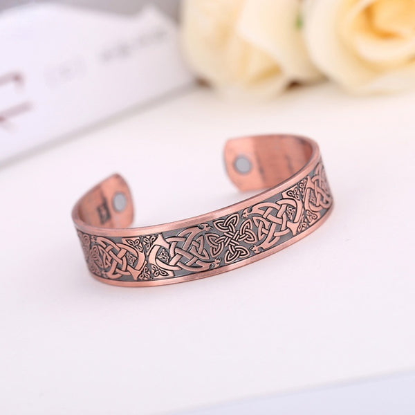 Adventure Outdoor Camping Nature Flower Cartoon Red Copper Plating Open-ended Bracelet