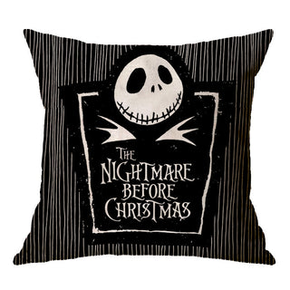 Buy a17 Linen Skull Halloween Pillow Cover