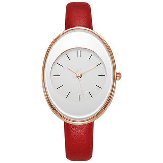 Buy red3 Neutral Watch Ladies Simple Fashion Steel Belt Quartz