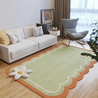 Buy late-flower Carpet Full Spread Living Room Bedroom Thickened Imitation Cashmere Carpet Anti-slip Bed Blanket