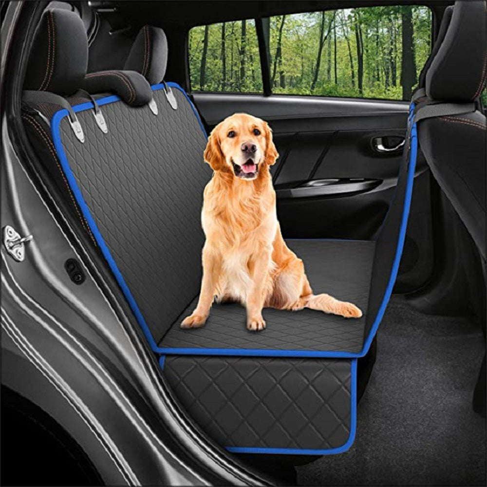 Dog Car Seat Cover View Mesh Pet Carrier Hammock Safety Protector Car Rear Back Seat Mat With Zipper And Pocket For Travel Main image