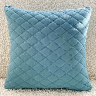 Buy sky-blue Living Room Home Pillows With Fabric Art Velvet Cushions