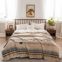 Autumn And Winter Milk Velvet Thickened Yarn-dyed Blankets Multifunctional Nap