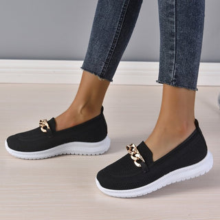 Women Chain Flats Shoes