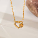 Necklace Women's Stainless Steel Design Hollow Heart