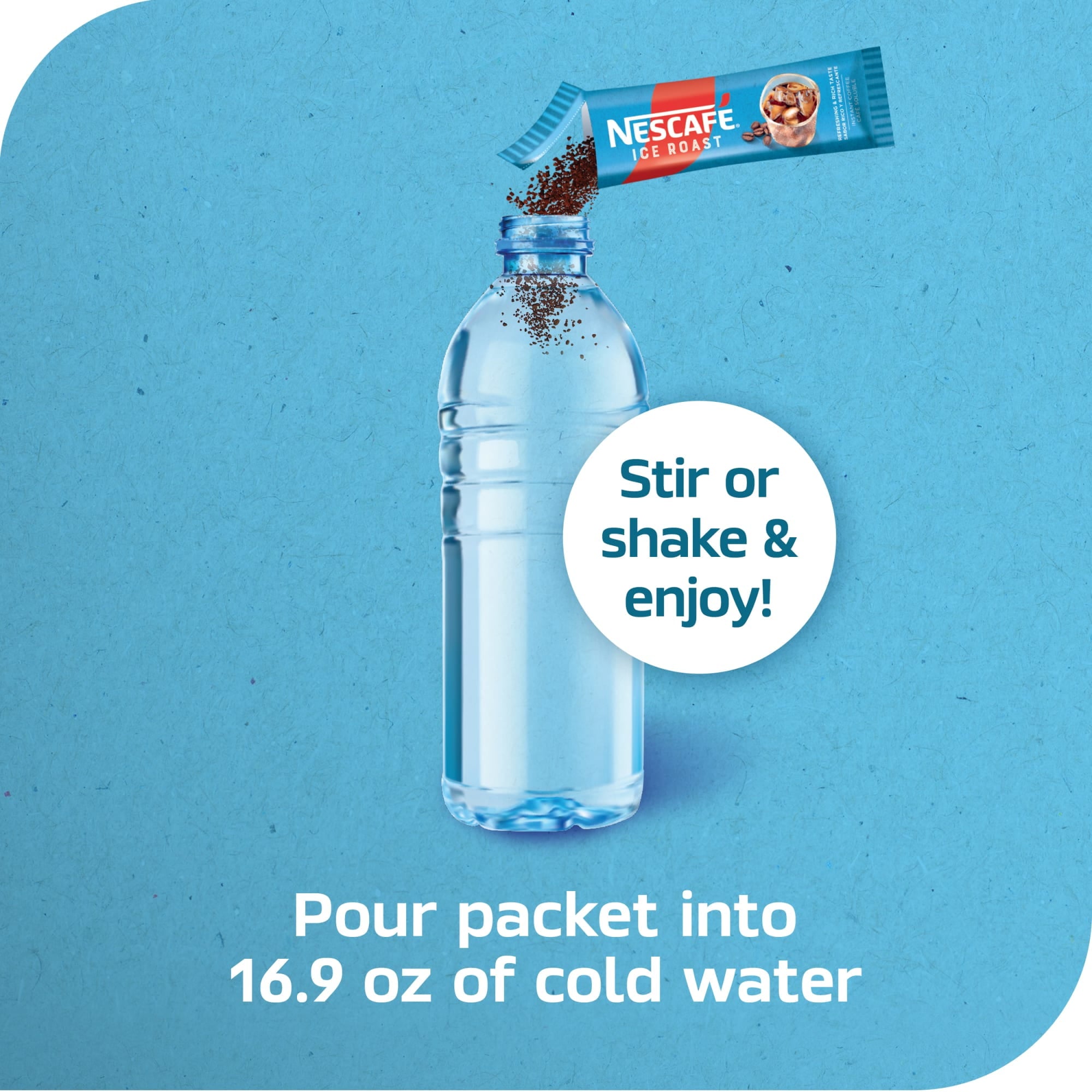 NESCAFÉ Ice Roast, Instant Iced Coffee, 8 Packets