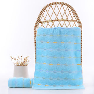 Buy blue Bamboo Fiber Strawberry Towel Absorbs Water