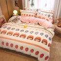 Milk Duvet Set Single Thickened Double Sided Duvet Cover