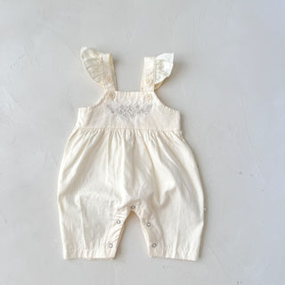 Buy apricot Baby Girl&#39;s Loose Adjustable Suspender Romper