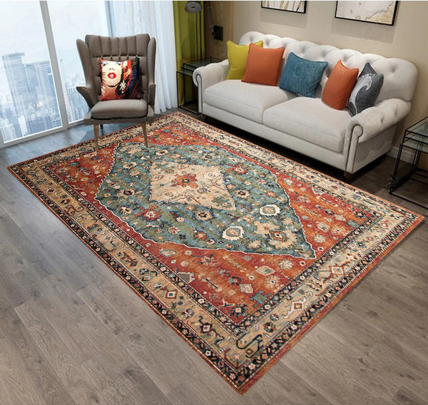 Turkish Ethnic Style Carpet Persian American Style Retro