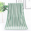 Warp Knitted Coral Velvet Wide Stripe Big Towel Wholesale Edging Bath Towel