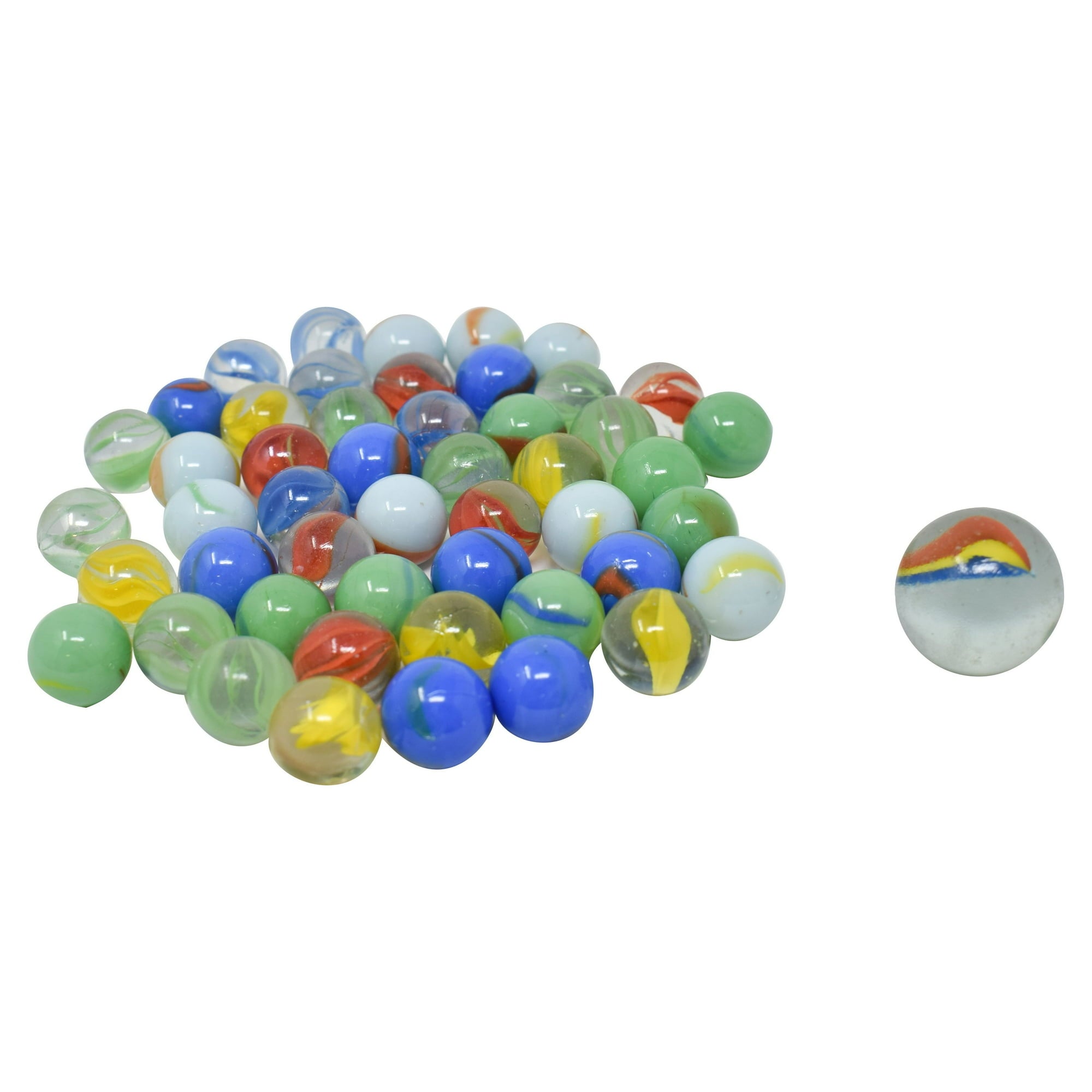 Toymendous 50 Piece Marbles, Collectible Novelty & Gag Toys, Multicolor, Children Ages 3+ Secondary image