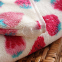 Coral Fleece Strawberry Towels Suit