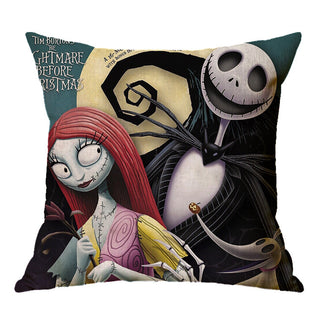 Buy a04 Linen Skull Halloween Pillow Cover