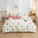 Cover Set Bed Cotton Quilt Bedsheet Bedding Duvet Fitted