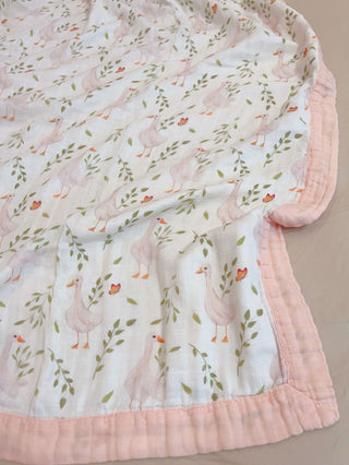 Buy spring-outing-duck-and-duck Summer Air Conditioning Blanket Bamboo Cotton Four-layer Yarn Single Child Cool Feeling Quilt Thin Blanket