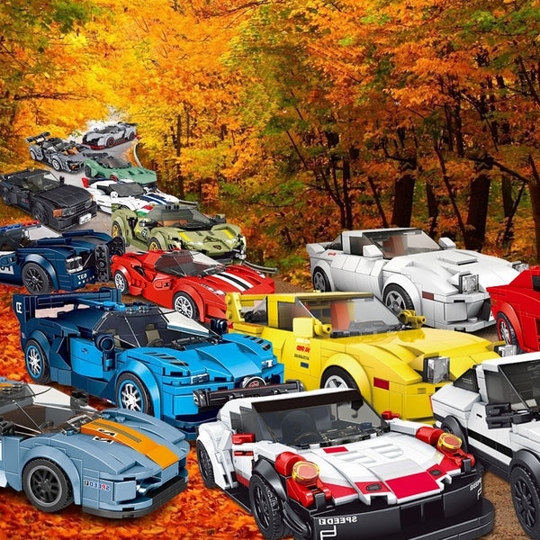 Building MOC Building Blocks Supercar Racing Models