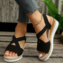 Women Cross-strap Wedge Sandals