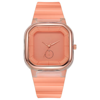 Buy orange Neutral Watch Ladies Simple Fashion Steel Belt Quartz