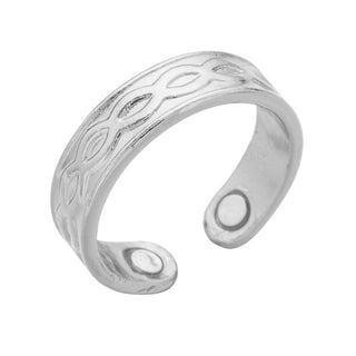 Buy pattern-3-silver-rg0023 Creative Personalized Health Care Ring For Men And Women