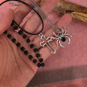 Retro Dark Spider Necklace Gothic 3-piece Set