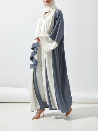 Buy blue-grey Sun Protection Stitching Cardigan Robe