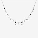 S925 Loving Heart In Sterling Silver Color Zirconium Stylish Clavicle Necklace For Women