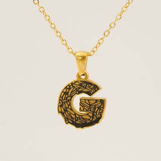 Buy gold-g Letter Necklace Titanium Steel No Fading Women