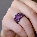 Geometric Design Flower Ring For Women