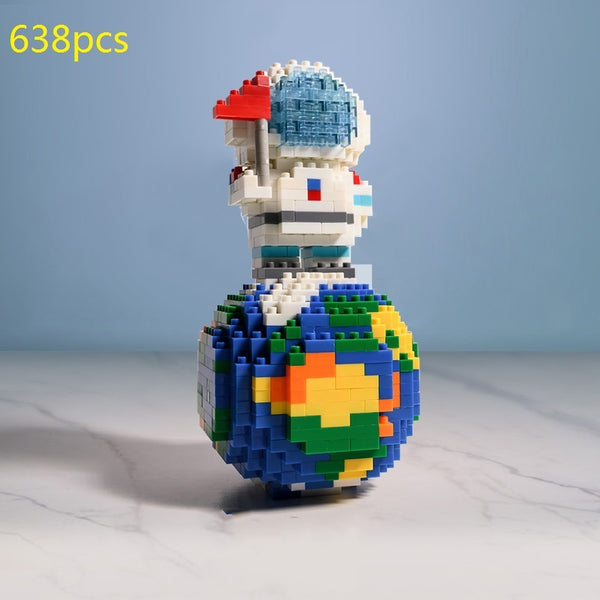 Mini Micro Rocket Building Blocks Space Moon Satellite Astronaut Diamond Bricks Constructor Toys For Children Gifts