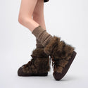 Women's Thick Bottom Increased Fur Short Snow Boots