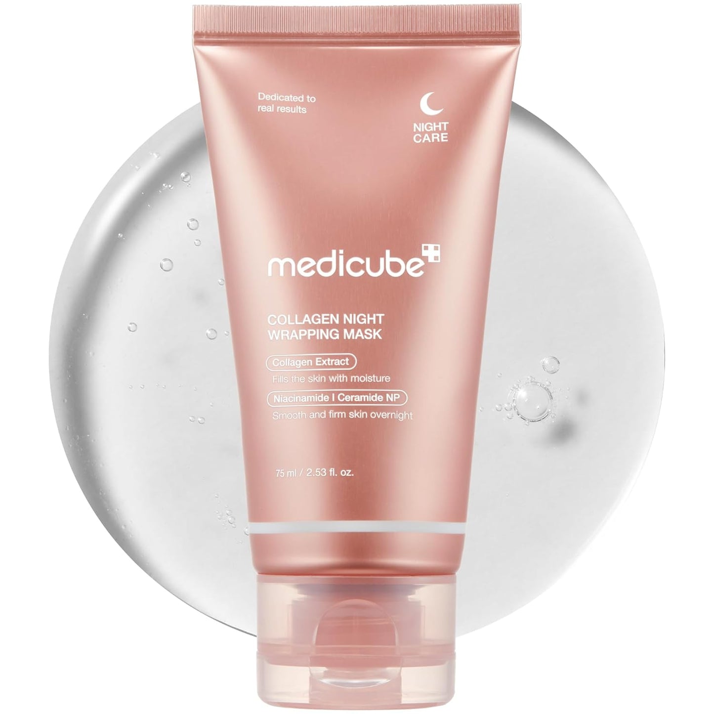 Medicube Collagen Night Wrapping Mask (75ml) – Overnight Peel-Off Mask for Elasticity, Hydration & Glass Skin Glow