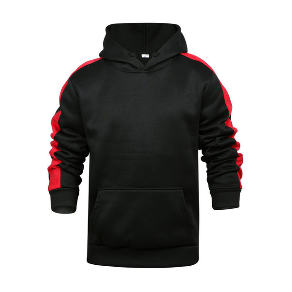 Men Striped Casual Cotton Hoodie