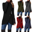 Women Single-breasted Long-sleeved Cotton Jacket