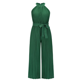 Buy lq268-green Women&#39;s Casual Fashion Solid Color Slim Jumpsuit