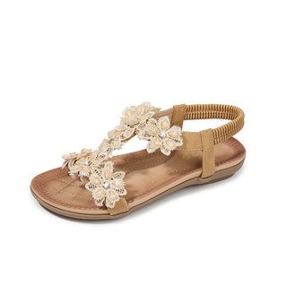 Women T-Shaped Floral Sandals