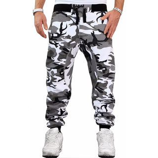 Buy white-camouflage Men Camouflage Hip Hop Casual Pants