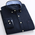 Men Casual Cotton Long-sleeved Shirt