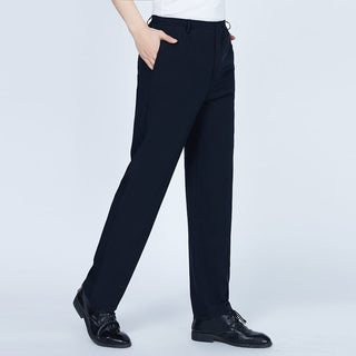 Buy navy-blue Men Deep Crotch Silk Pants