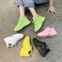 Solid-colored Thick-soled Heightening Sneakers