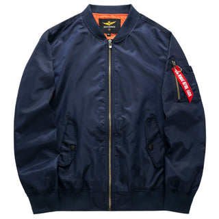 Buy blue Men Pilot Bomber Jackets