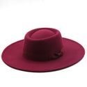 Concave Solid-Coloured Felt Hat