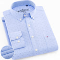 Men Casual Cotton Long-sleeved Shirt