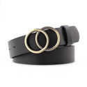 Women Cross-Border Round Buckle Belt