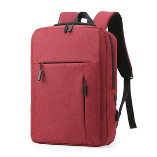 Buy red Casual Business Men Bag Notebook Backpack