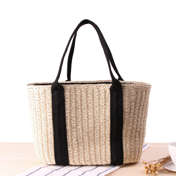 Large Capacity Straw Shoulder Bag